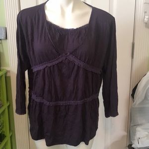 Purple boho shirt